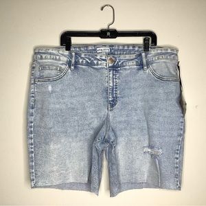 < NEW Ava & Viv Denim Shorts Size 22W >
